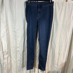 Celebrity Pink Dark Blue  High Rise Ankle Skinny Jeans 5/27  Two Pockets Zipper